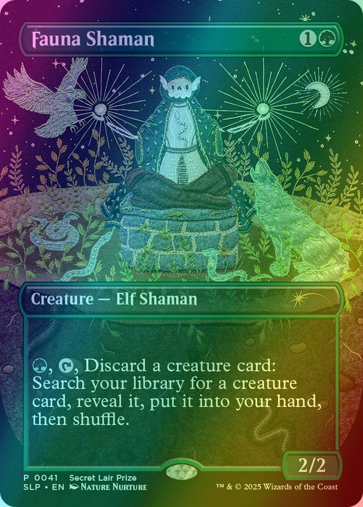 Fauna Shaman [0041] [Borderless] [Secret Lair Showdown] [Foil]