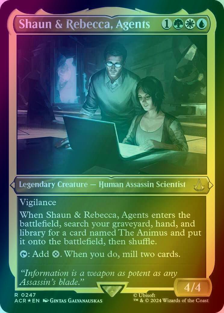 Shaun & Rebecca, Agents [247] [Assassin's Creed] [Etched Foil]