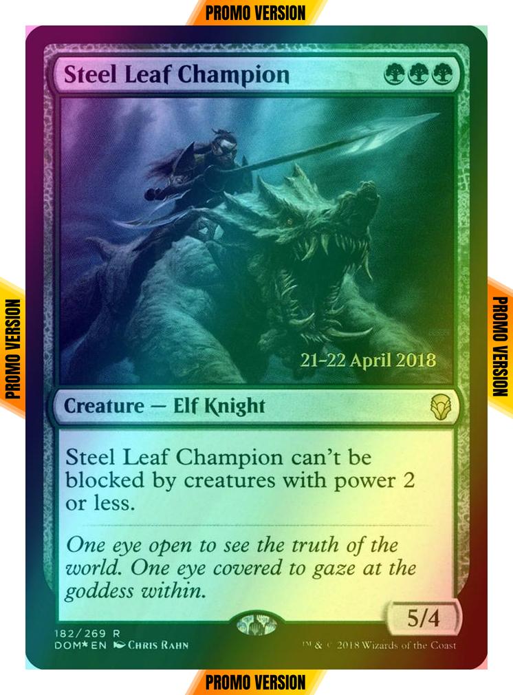 Steel Leaf Champion [182s] [Dominaria Promos] [Foil]