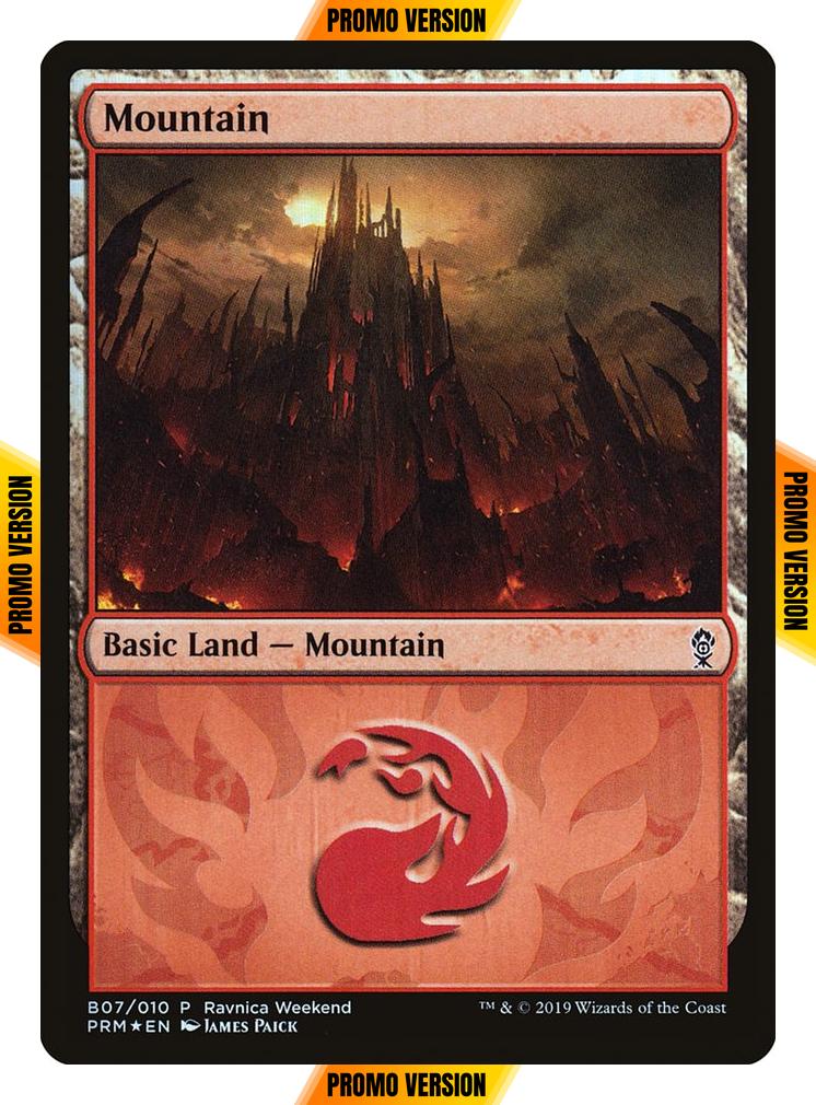 Mountain [B7] [2019] [B07] [Gruul] [RNA Ravnica Weekend] [Foil]
