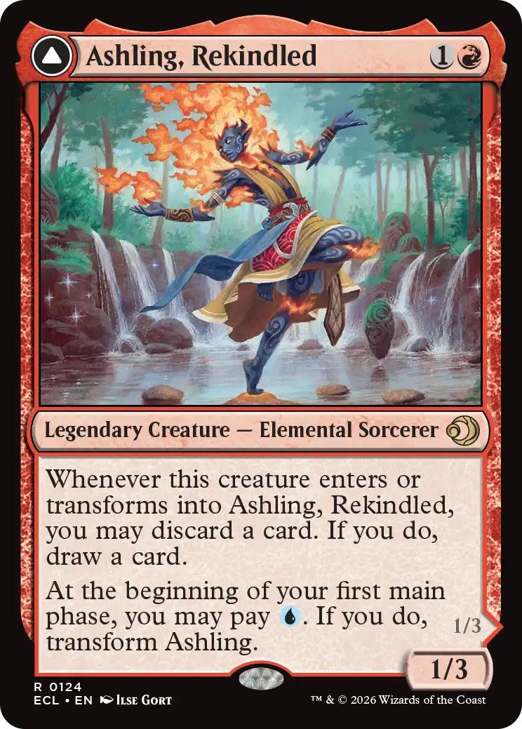 Ashling, Rekindled // Ashling, Rimebound [124] [Lorwyn Eclipsed] [Non-Foil]