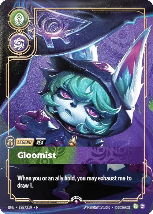 Gloomist (Vex) (Metal) (Prize Wall) - 193/219 [Riftbound Organized Play Promotional Cards] [Non-Foil]