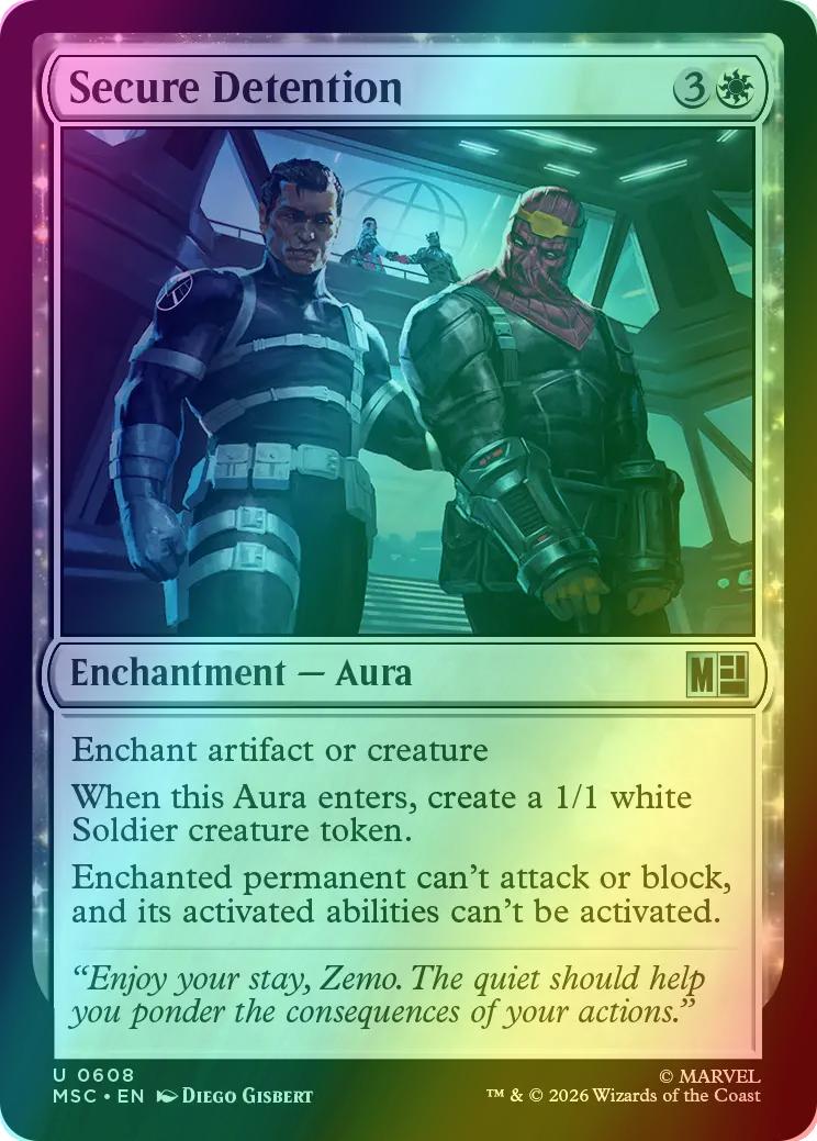 Secure Detention [608] [Jumpstart] [Marvel Super Heroes: Commander] [Foil]