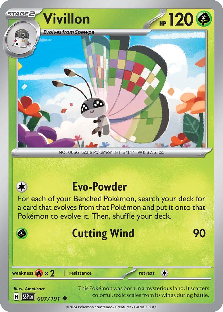 Vivillon - 007/191 - Uncommon [sv08-007] [Non-Holo]