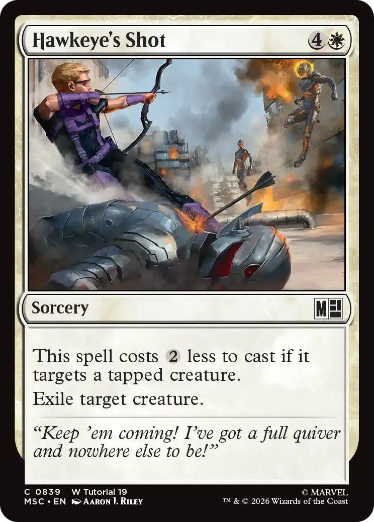 Hawkeye's Shot [839] [Beginner Box] [Marvel Super Heroes: Commander] [Non-Foil]