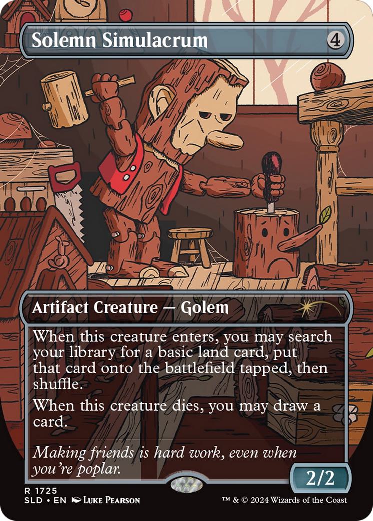 Solemn Simulacrum [1725] [Borderless] [Luke Pearson] [Secret Lair Drop] [Non-Foil]