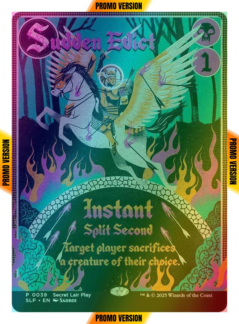 Sudden Edict [0039] [Borderless] [Secret Lair Promo] [Foil]