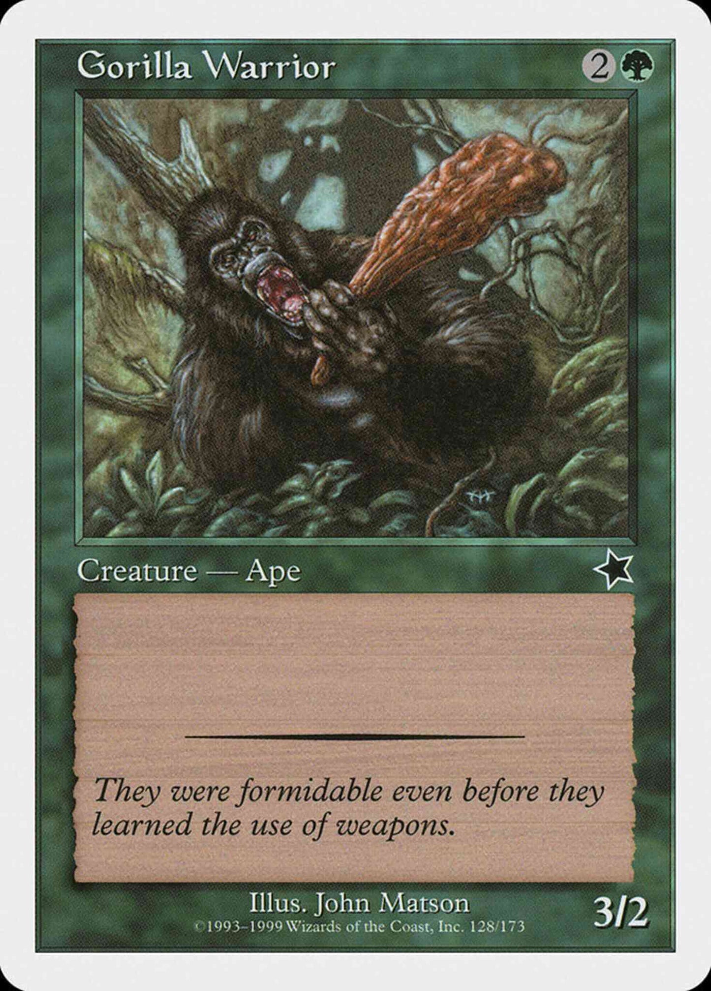 Gorilla Warrior [128] [Starter 1999] [Non-Foil]