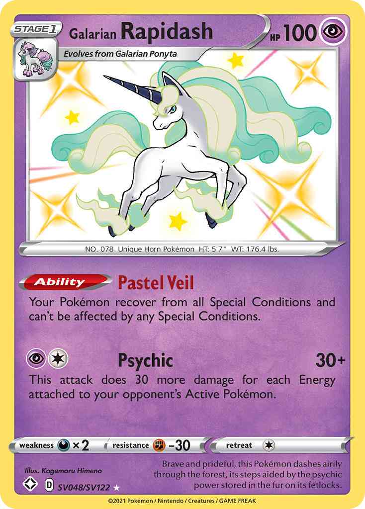 Galarian Rapidash - SV048/SV122 - Rare Shiny [swsh45sv-SV048] [Holo]