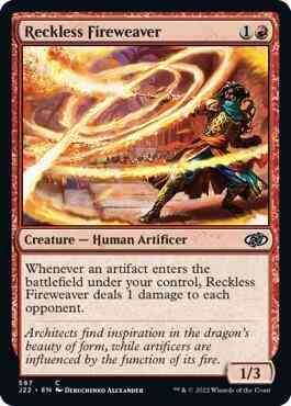 Reckless Fireweaver [587] [Jumpstart 2022] [Non-Foil]