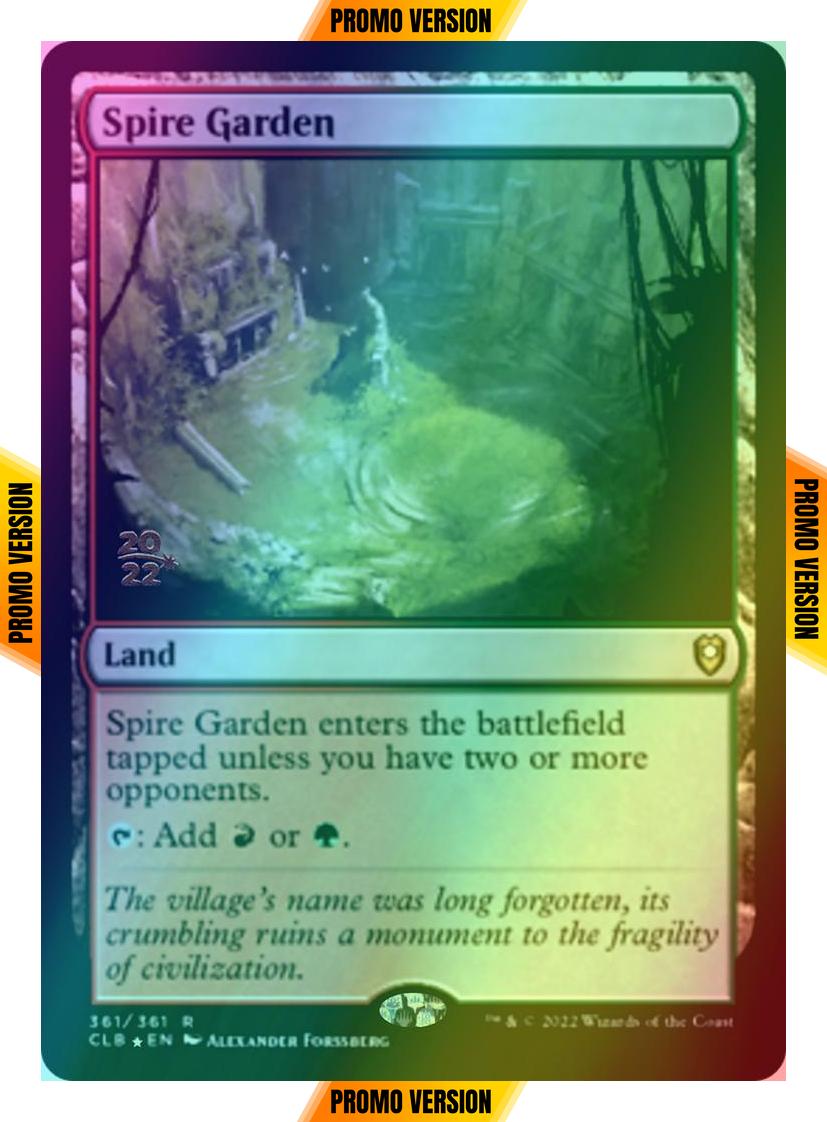 Spire Garden [361s] [Prerelease] [Commander Legends: Battle for Baldur's Gate: Promos] [Foil]