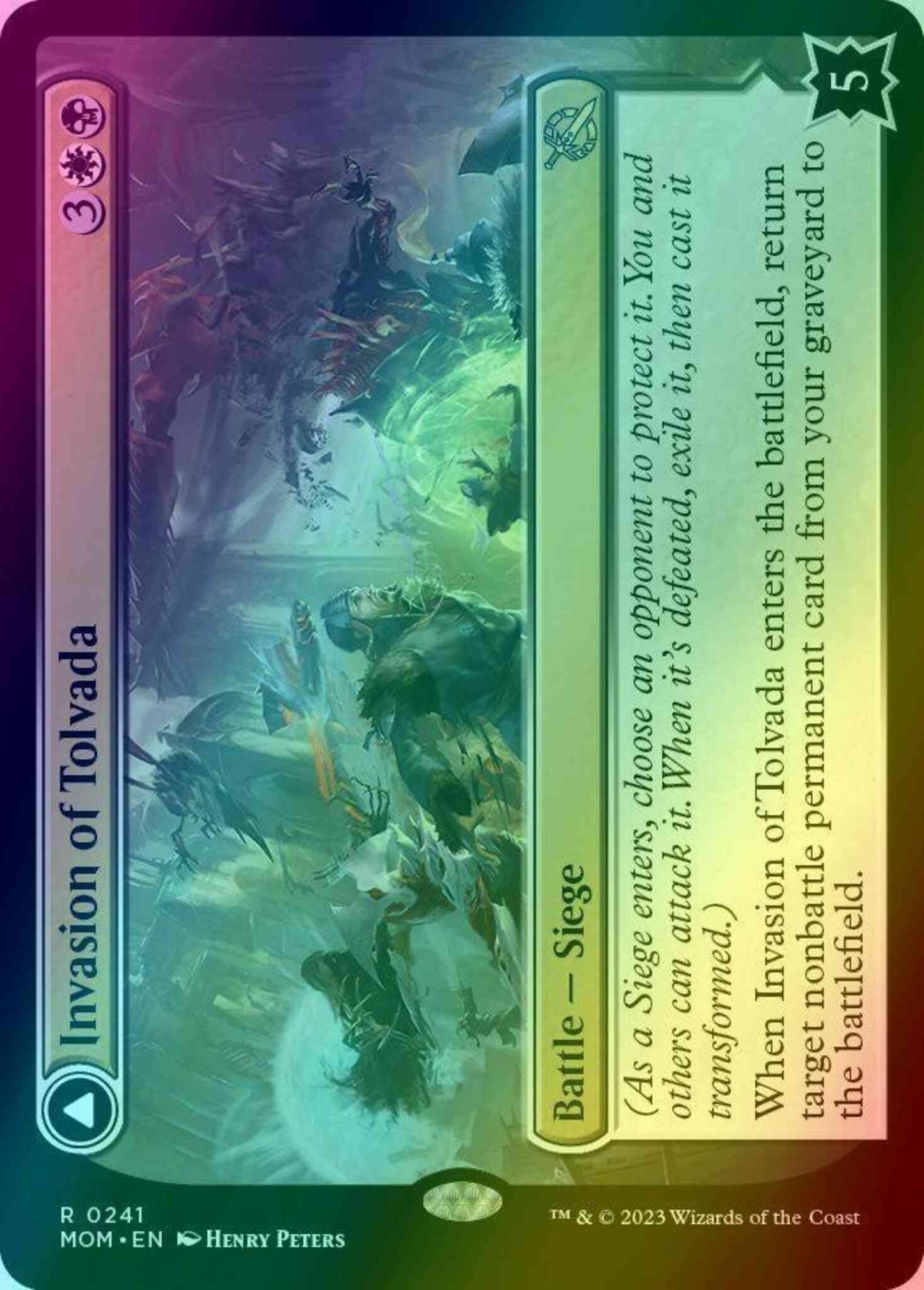 Invasion of Tolvada // The Broken Sky [241] [March of the Machine] [Foil]