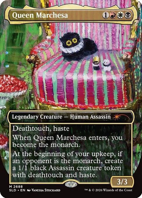 Queen Marchesa [2688] [Borderless] [Purr Majesty] [Secret Lair Drop] [Non-Foil]