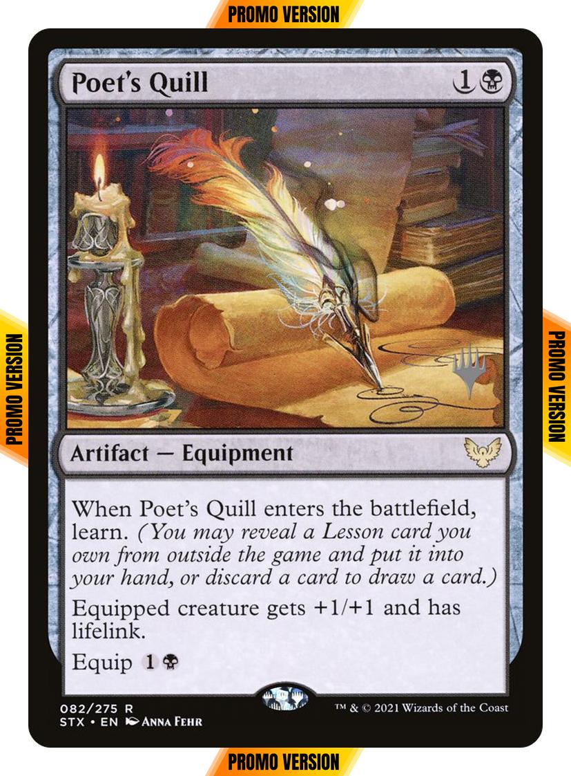 Poet's Quill [Promo Pack] [82p] [Strixhaven: School of Mages Promos] [Non-Foil]