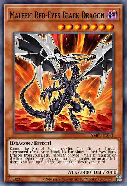 Malefic Red-Eyes B. Dragon - YMP1-EN001 - Secret Rare - Limited