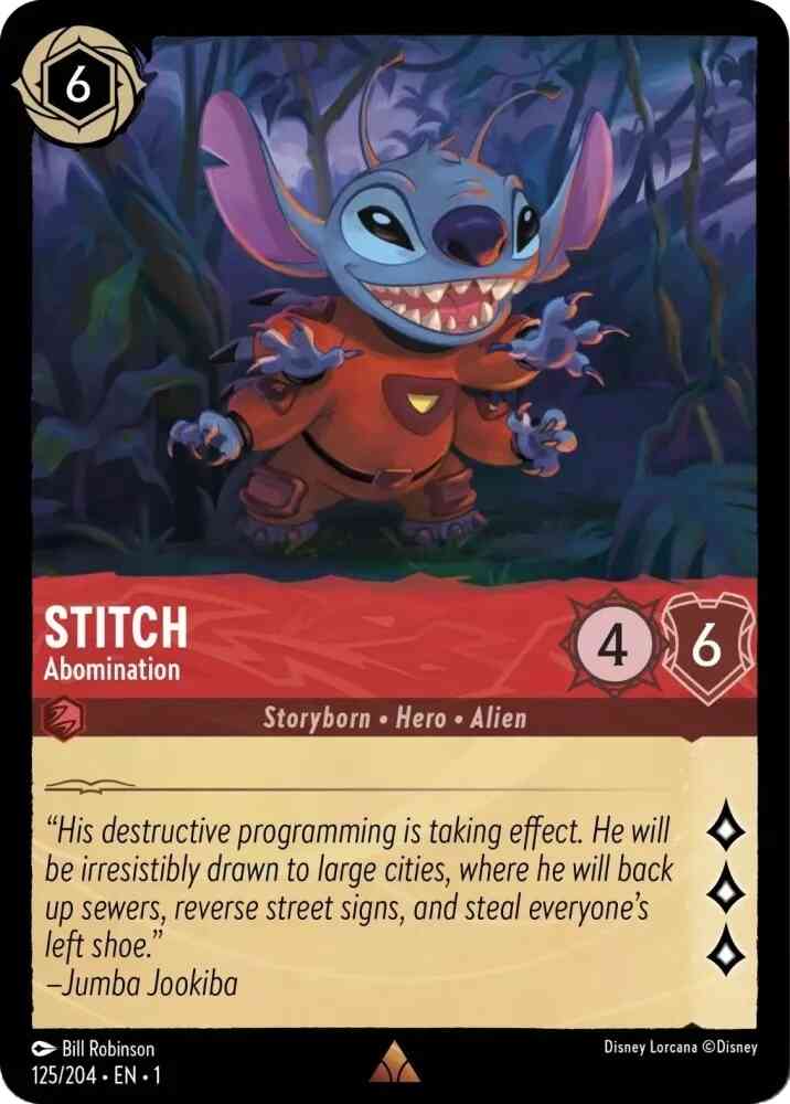 Stitch - Abomination - 125/204 [The First Chapter] [Cold Foil]