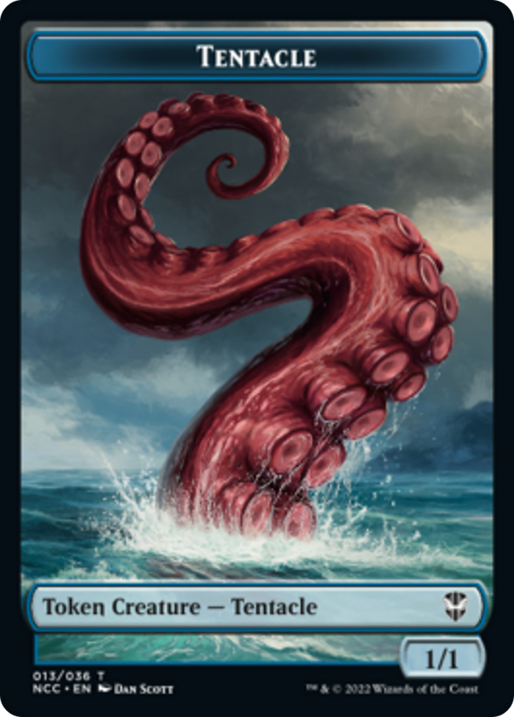 Clue Token (34) // Tentacle Token (13) [Streets of New Capenna: Commander: Tokens] [Non-Foil]