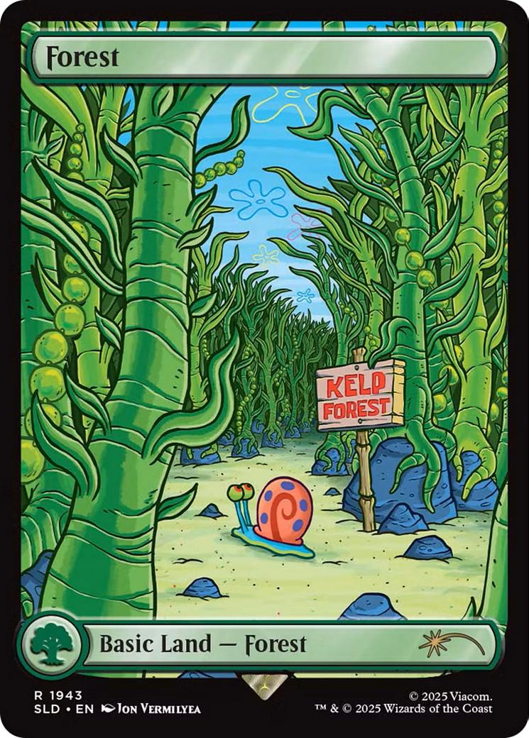 Forest [1943] [Full Art] [SpongeBob: Lands] [Secret Lair Drop] [Non-Foil]