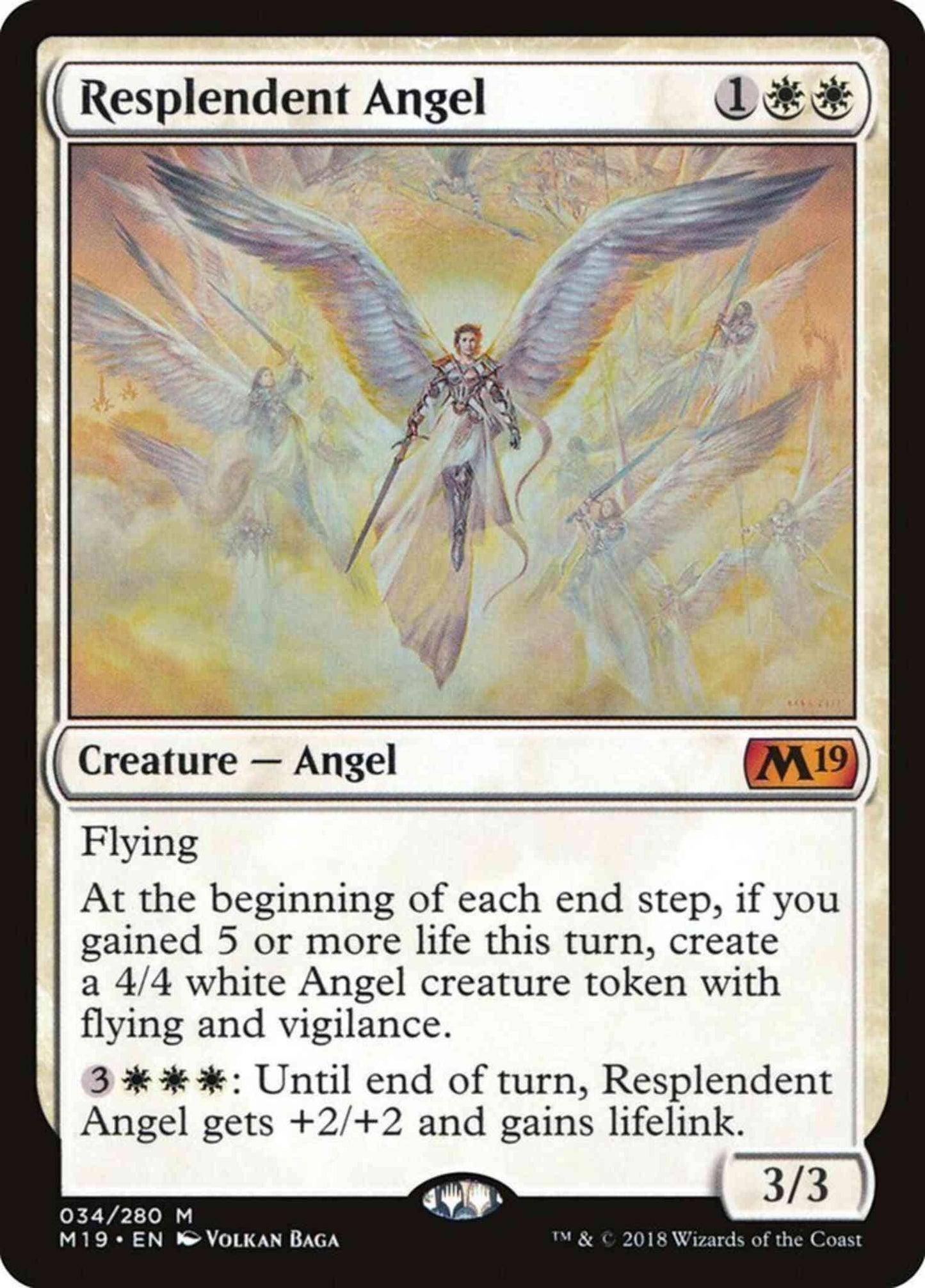 Resplendent Angel [34] [Core Set 2019] [Non-Foil]