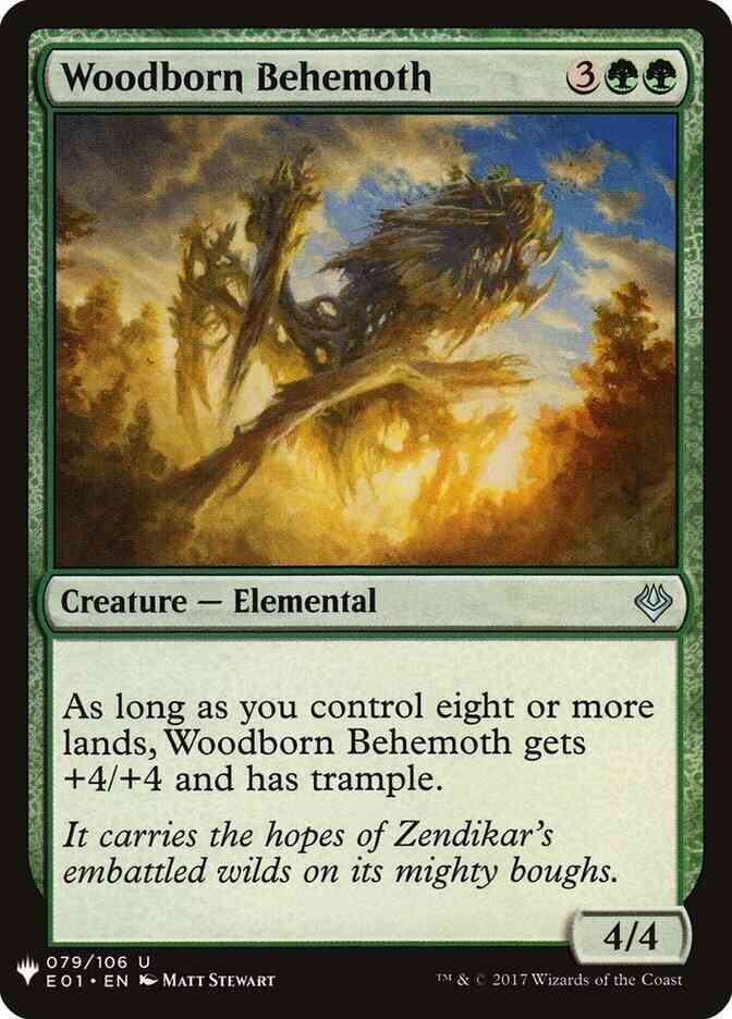 Woodborn Behemoth [E01-79] [The List] [Non-Foil]