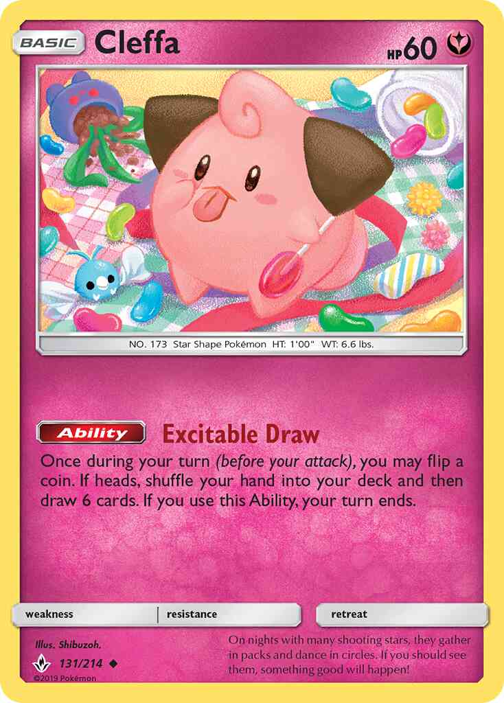 Cleffa - 131/214 - Uncommon [sm10-131] [Reverse Holo]