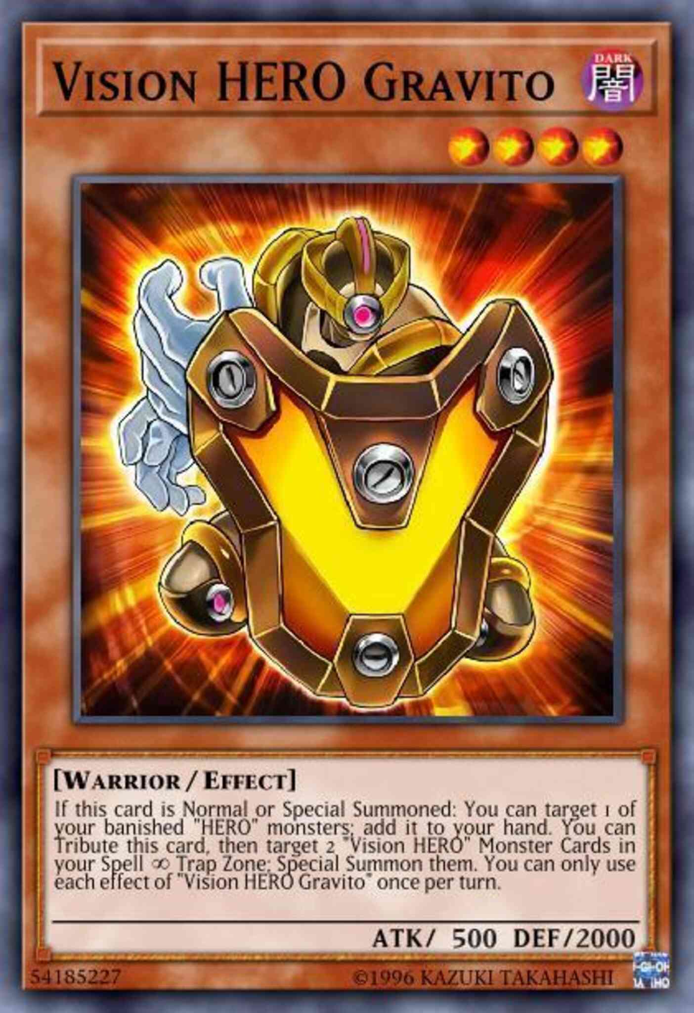 Vision HERO Gravito - BLHR-EN009 - Ultra Rare - 1st Edition