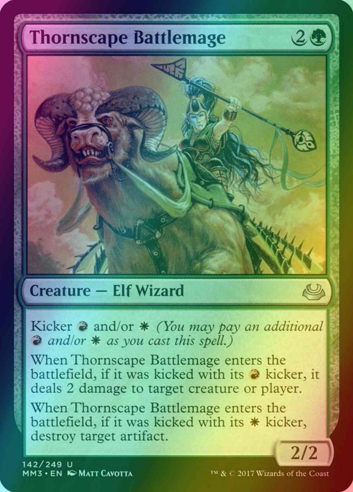 Thornscape Battlemage [142] [Modern Masters 2017] [Foil]