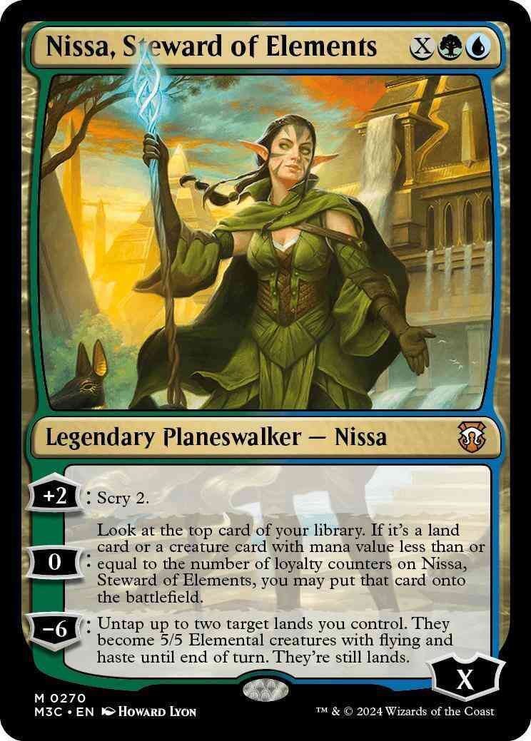 Nissa, Steward of Elements [270] [Modern Horizons 3: Commander] [Non-Foil]