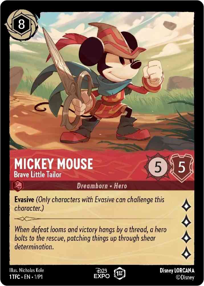 Mickey Mouse - Brave Little Tailor - 1/P1 [D23 Promos] [Non-Foil]