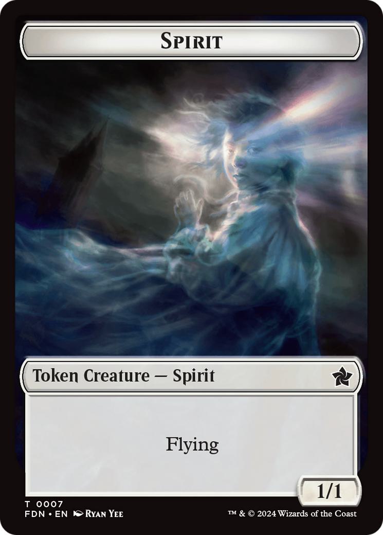 Cat Token (01) // Spirit Token (07) [Foundations: Tokens] [Non-Foil]