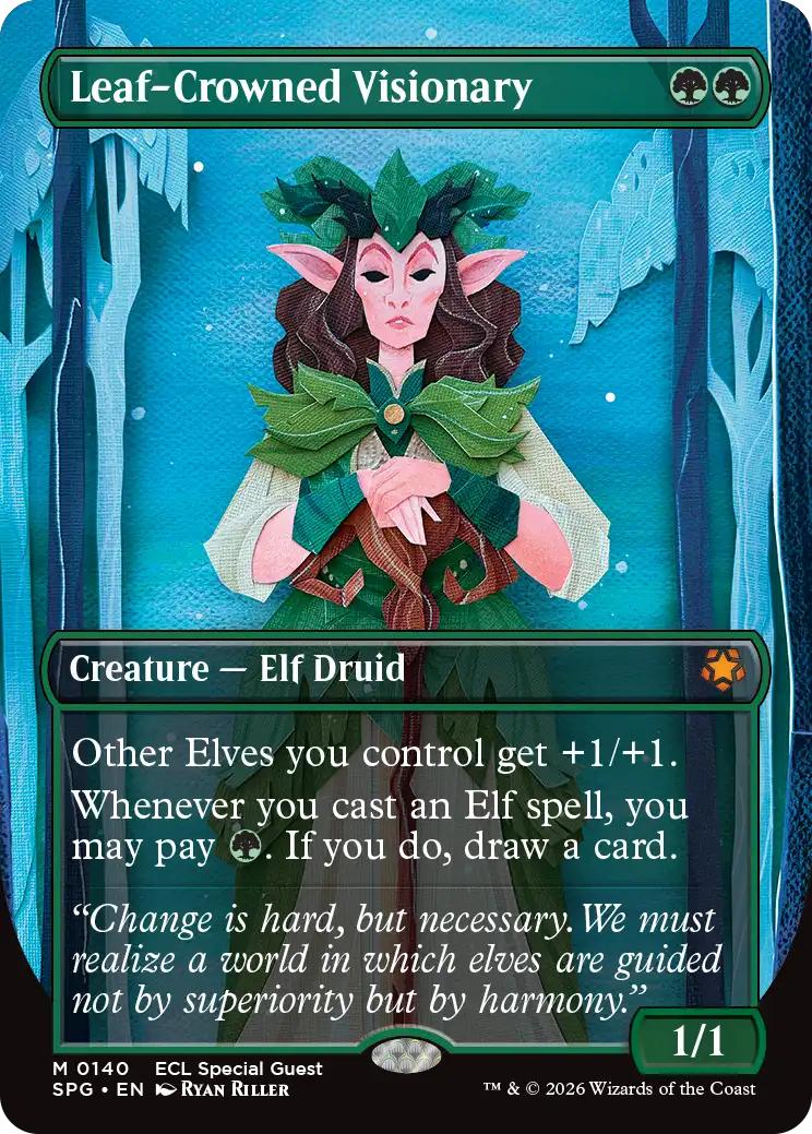 Leaf-Crowned Visionary [140] [Borderless] [Special Guests] [Non-Foil]
