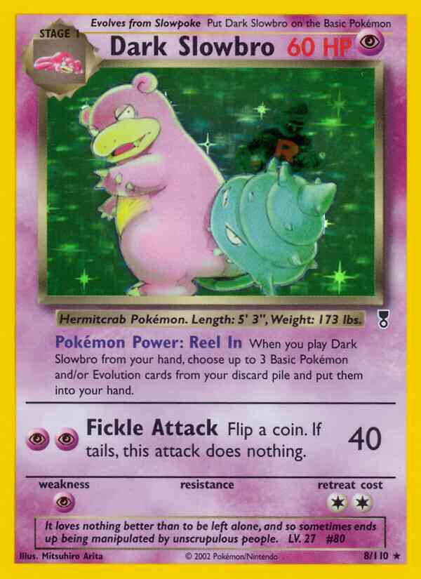 Dark Slowbro - 8/110 - Rare [base6-8] [Holo]