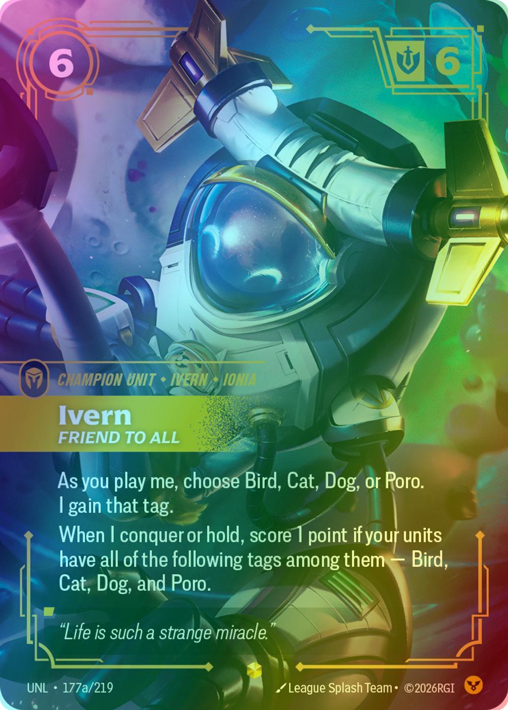 Ivern - Friend to All (Alternate Art) - 177a/219 [Unleashed] [Foil]