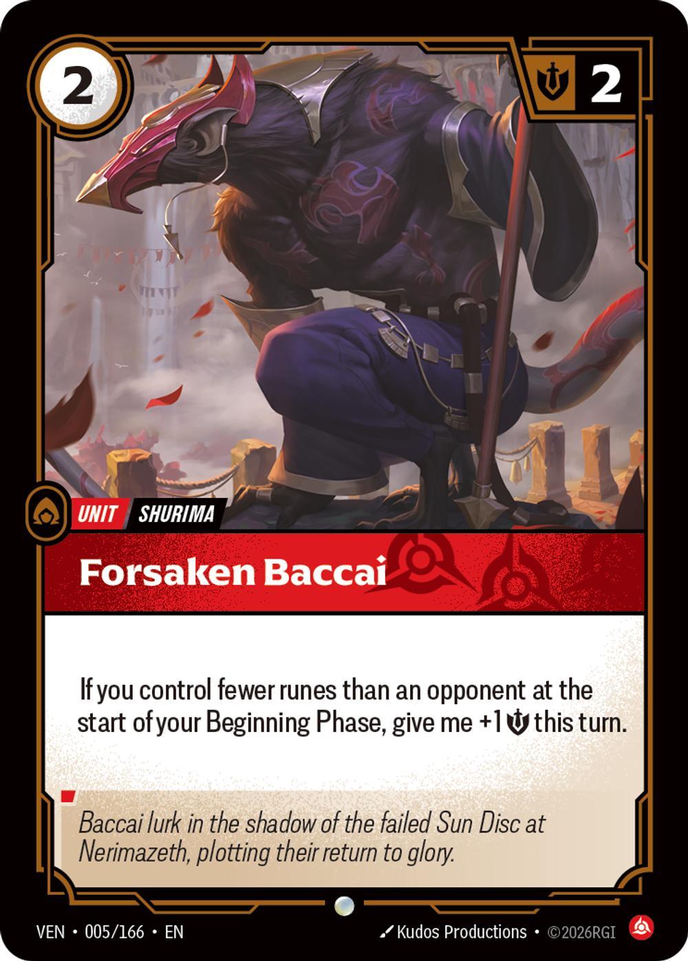 Forsaken Baccai - 005/166 [Vendetta] [Non-Foil]