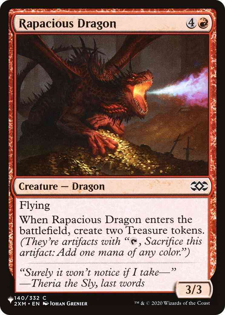 Rapacious Dragon [2XM-140] [The List] [Non-Foil]