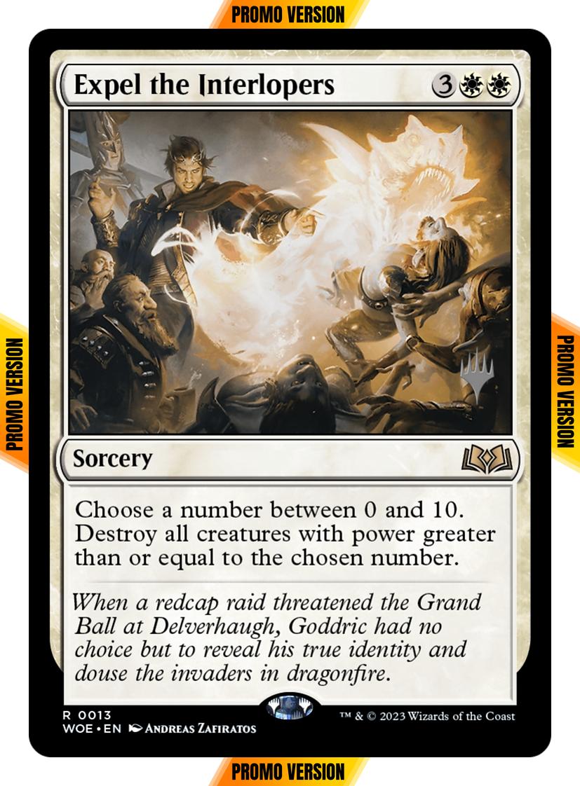 Expel the Interlopers [13p] [Promo Pack] [Wilds of Eldraine: Promos] [Non-Foil]