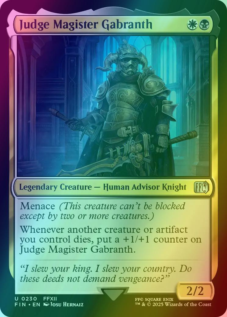Judge Magister Gabranth [230] [FINAL FANTASY] [Foil]