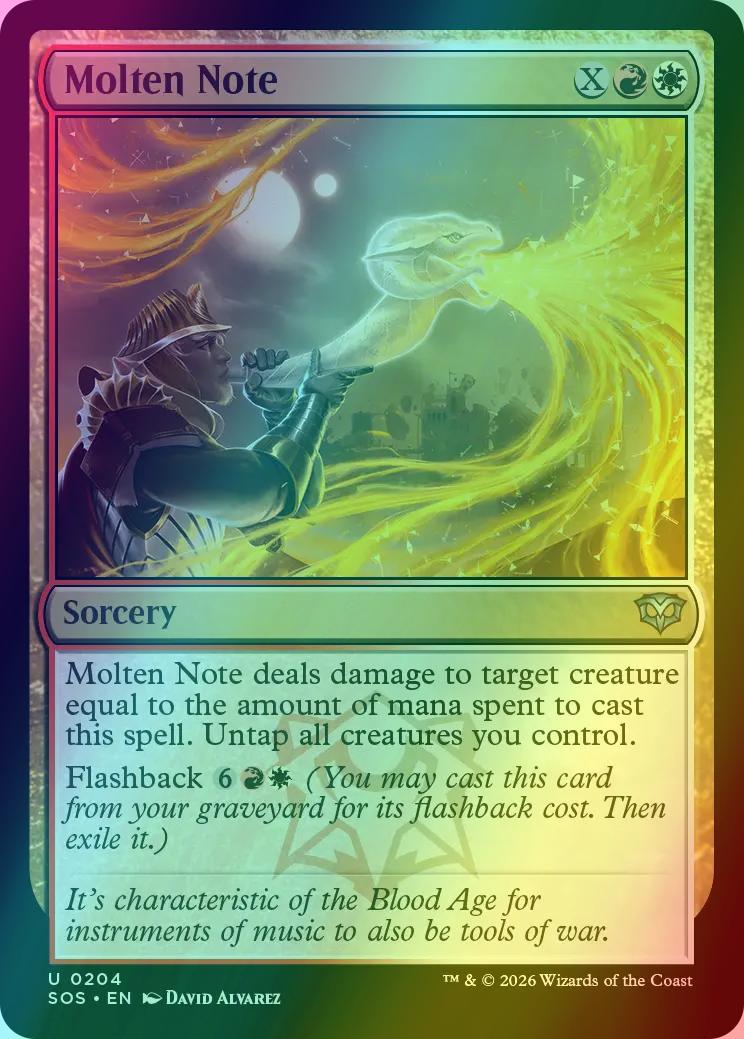 Molten Note [204] [Secrets of Strixhaven] [Foil]