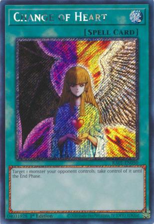 Change of Heart - RA01-EN050 - Platinum Secret Rare - 1st Edition
