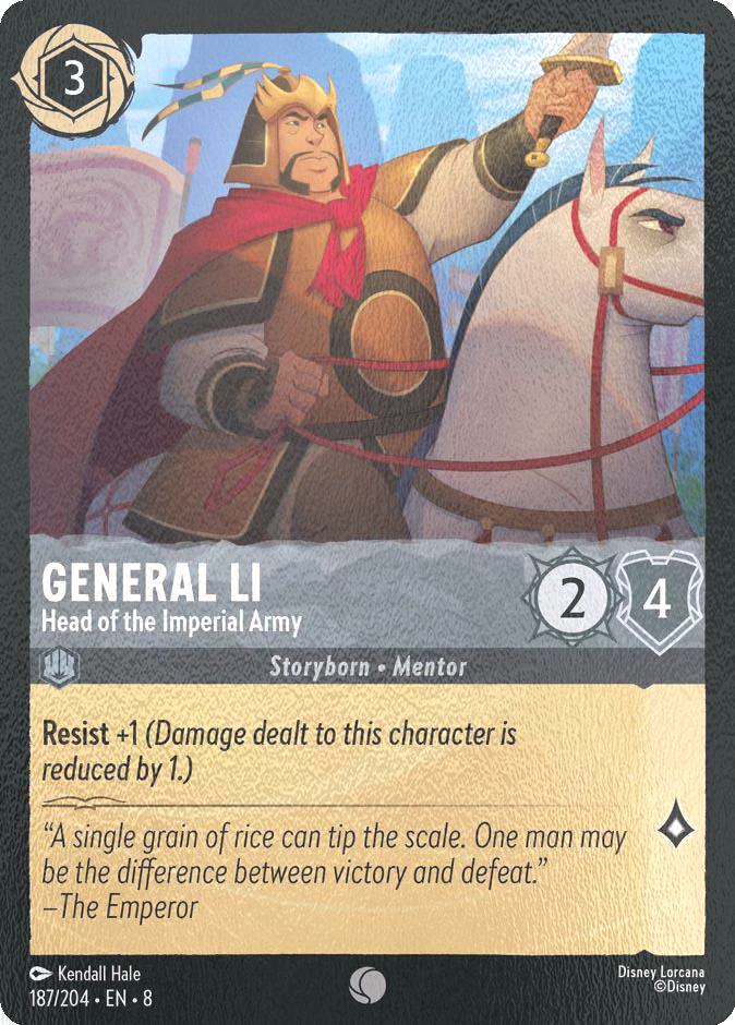 General Li - Head of the Imperial Army - 187/204 [Reign of Jafar] [Cold Foil]