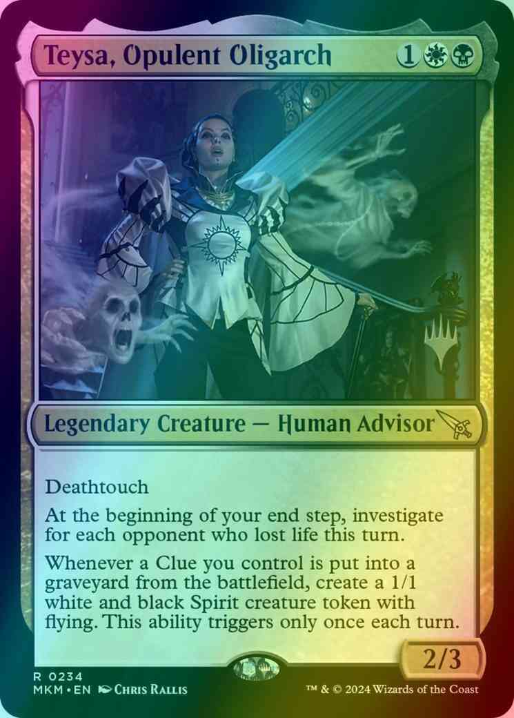 Teysa, Opulent Oligarch [234p] [Promo Pack] [Murders at Karlov Manor: Promos] [Foil]