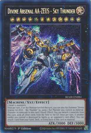 Divine Arsenal AA-ZEUS - Sky Thunder - BLMR-EN084 - Secret Rare - 1st Edition
