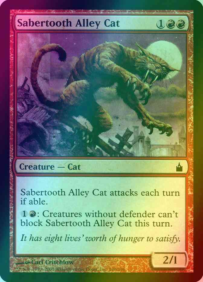 Sabertooth Alley Cat [140] [Ravnica City Of Guilds] [Foil]