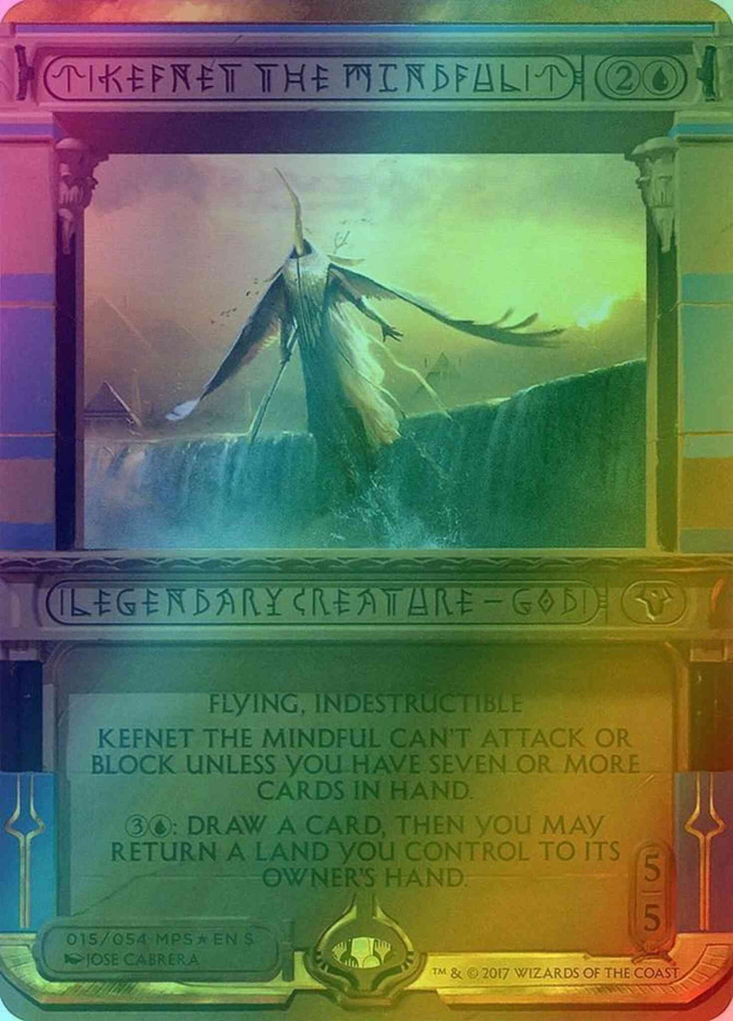 Kefnet the Mindful [15] [Masterpiece Series] [Amonkhet Invocations] [Foil]