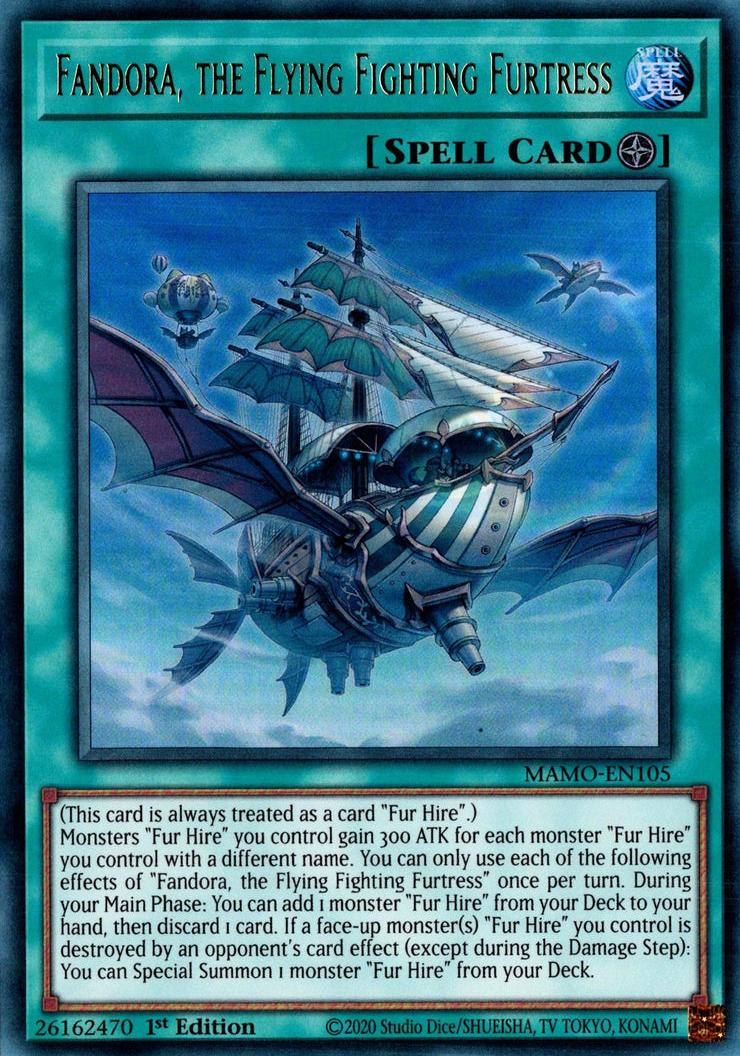 Fandora, the Flying Fighting Furtress - MAMO-EN105 - Ultra Rare - 1st Edition