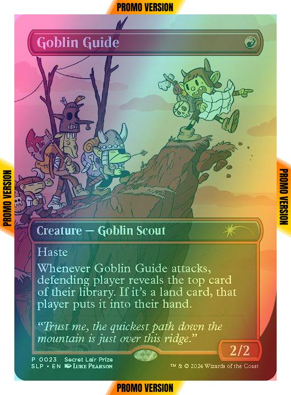 Goblin Guide [0023] [Borderless] [Secret Lair Promo] [Foil]
