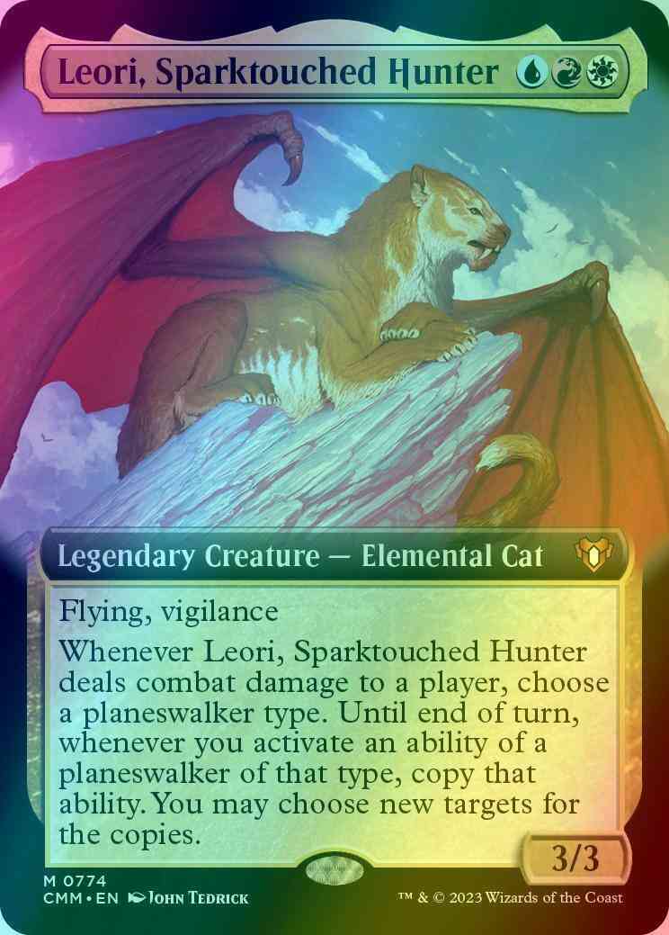 Leori, Sparktouched Hunter [774] [Extended Art] [Commander Masters] [Foil]