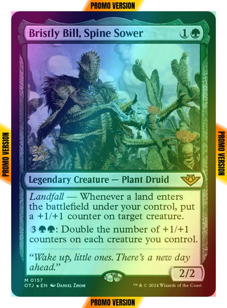 Bristly Bill, Spine Sower [157s] [Prerelease] [Outlaws of Thunder Junction: Promos] [Foil] – Face to Face Games