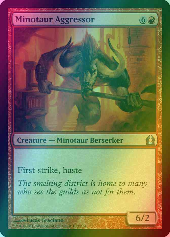 Minotaur Aggressor [100] [Return To Ravnica] [Foil]