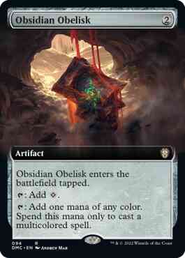 Obsidian Obelisk [94] [Extended Art] [Dominaria United: Commander] [Non-Foil]